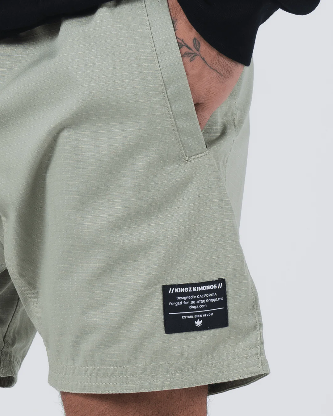 Casual Gi Shorts - Sage - Image 7