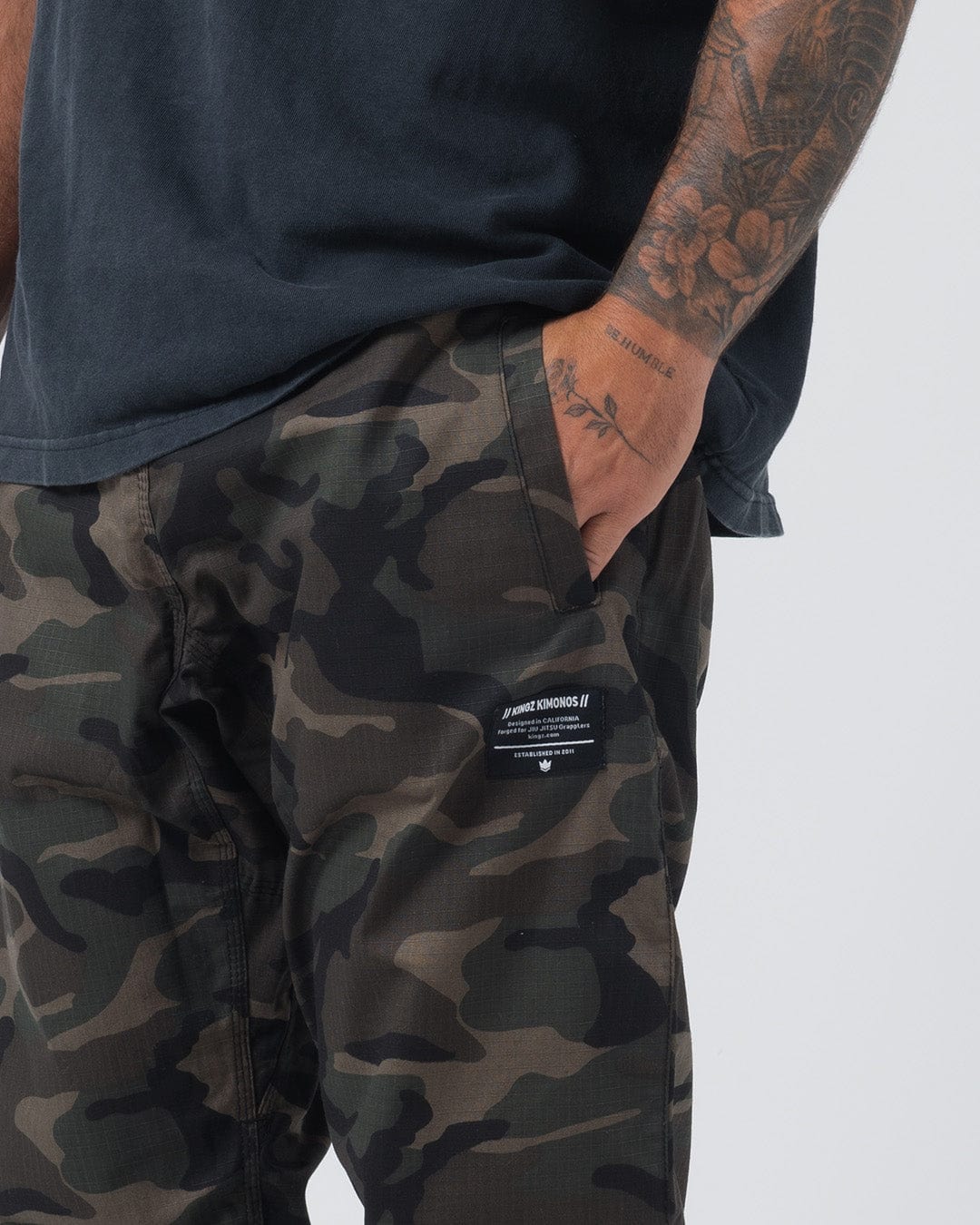 Casual Rip Stop Gi Pant - Camo - Image 5
