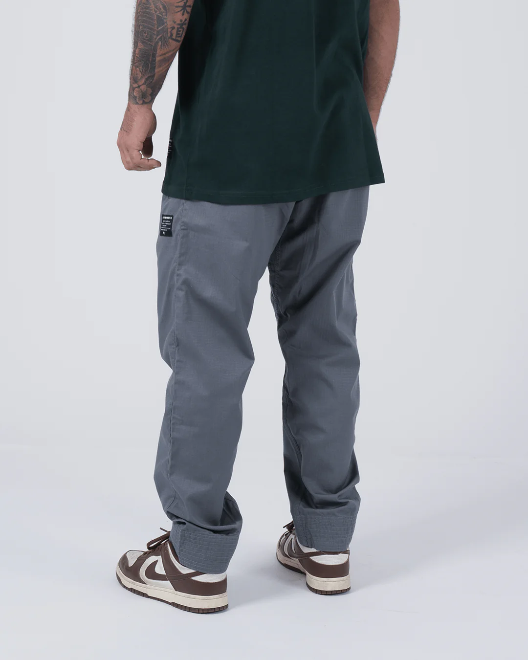 Casual Rip Stop Gi Pant - Grey - Image 3