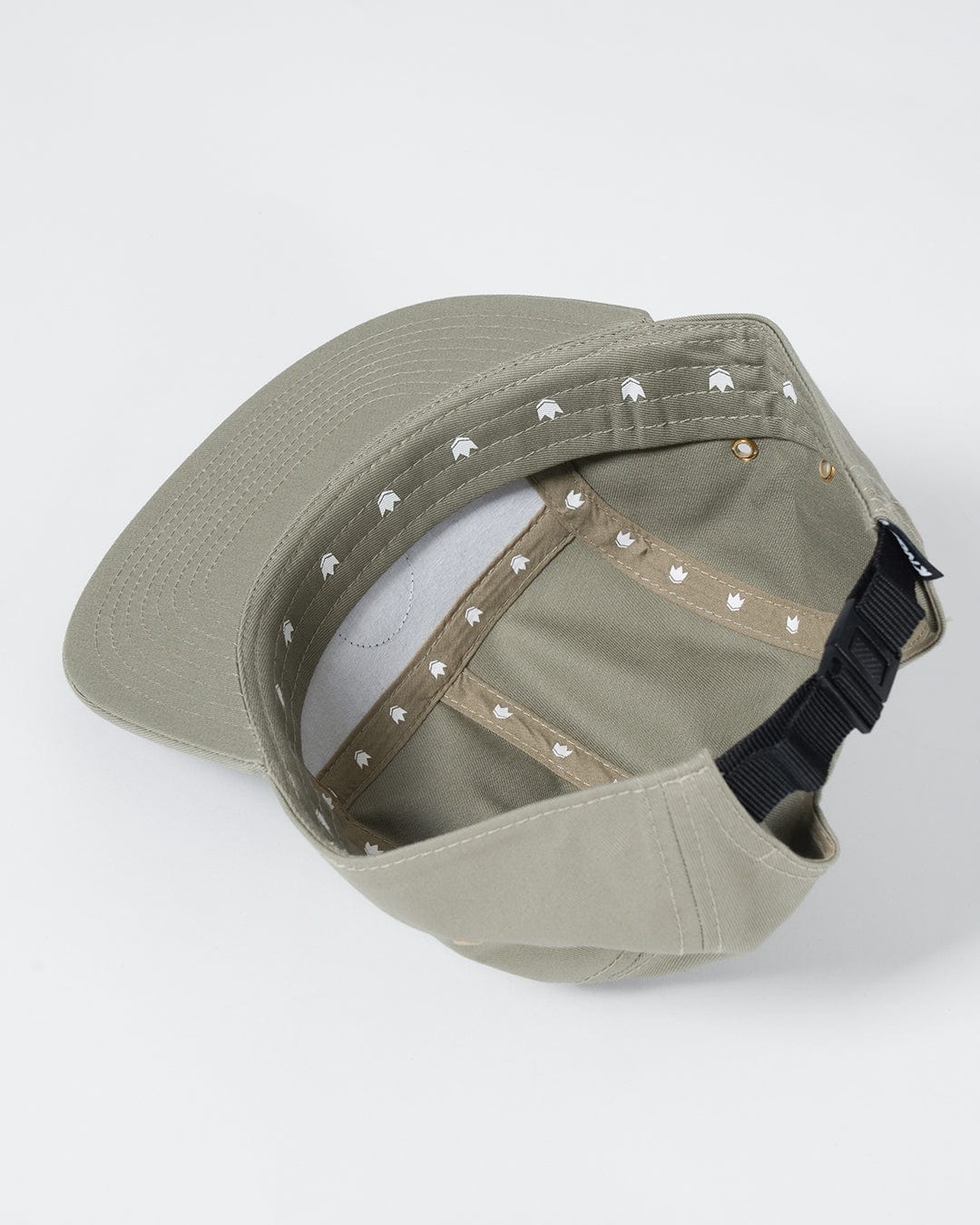 Crown Patch Strapback Hat - Sage Green - Image 9