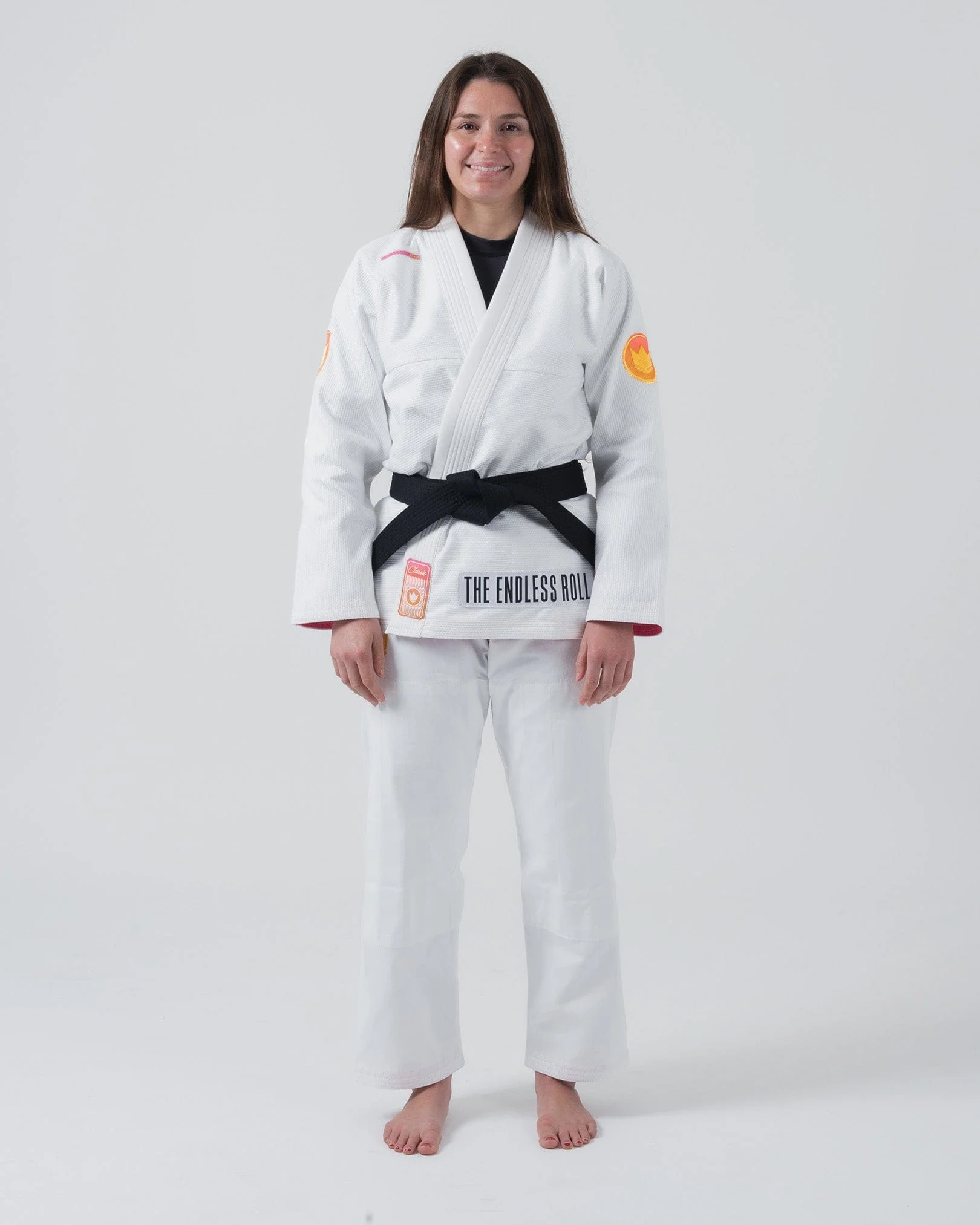 Endless Roll Womens Jiu Jitsu Gi - White (F0 only) - Image 3
