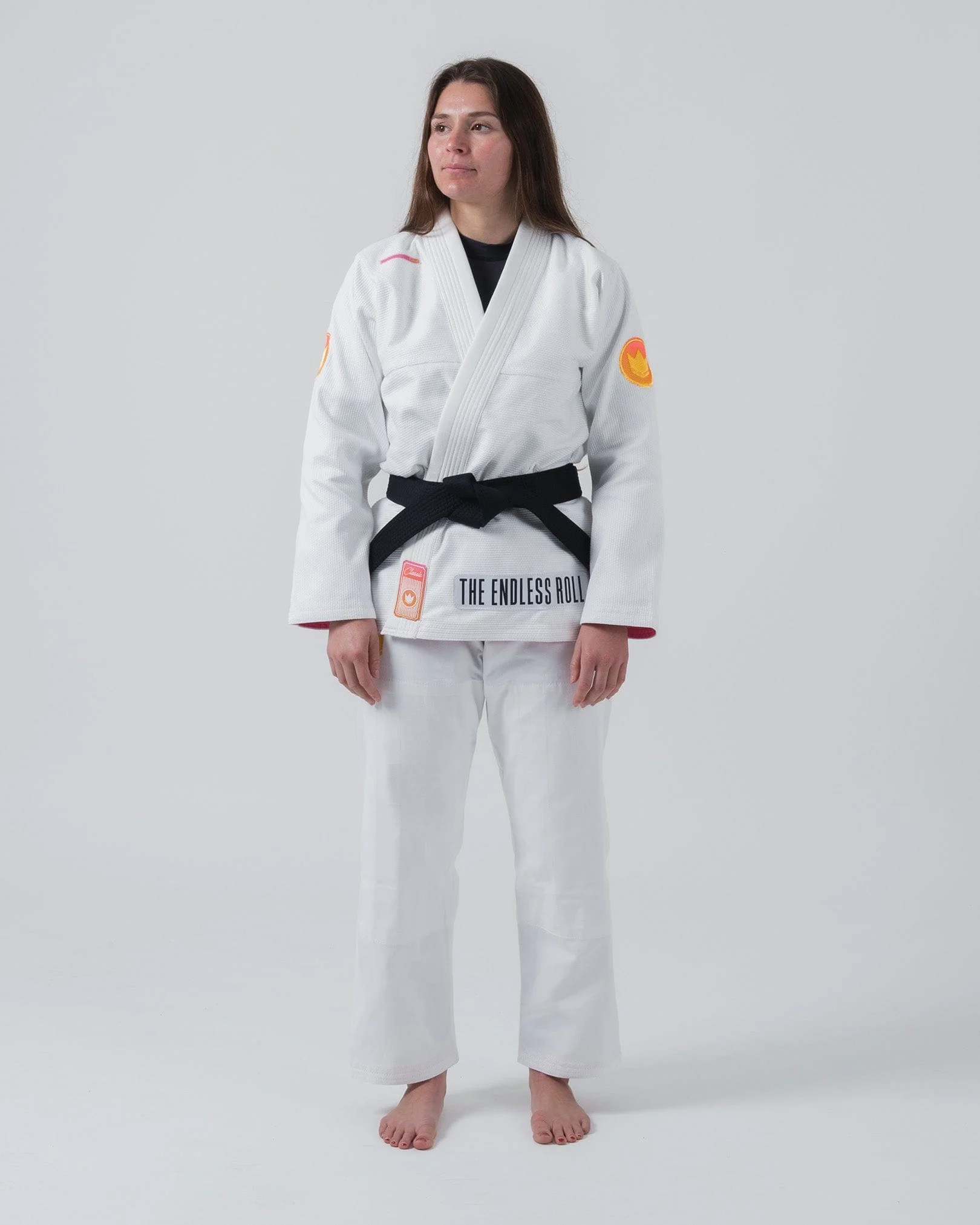Endless Roll Womens Jiu Jitsu Gi - White (F0 only) - Image 4