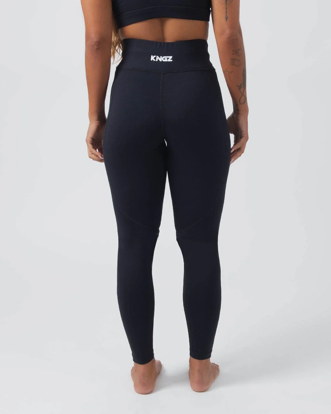 Kore Womens Grappling Spats - Black - Image 4