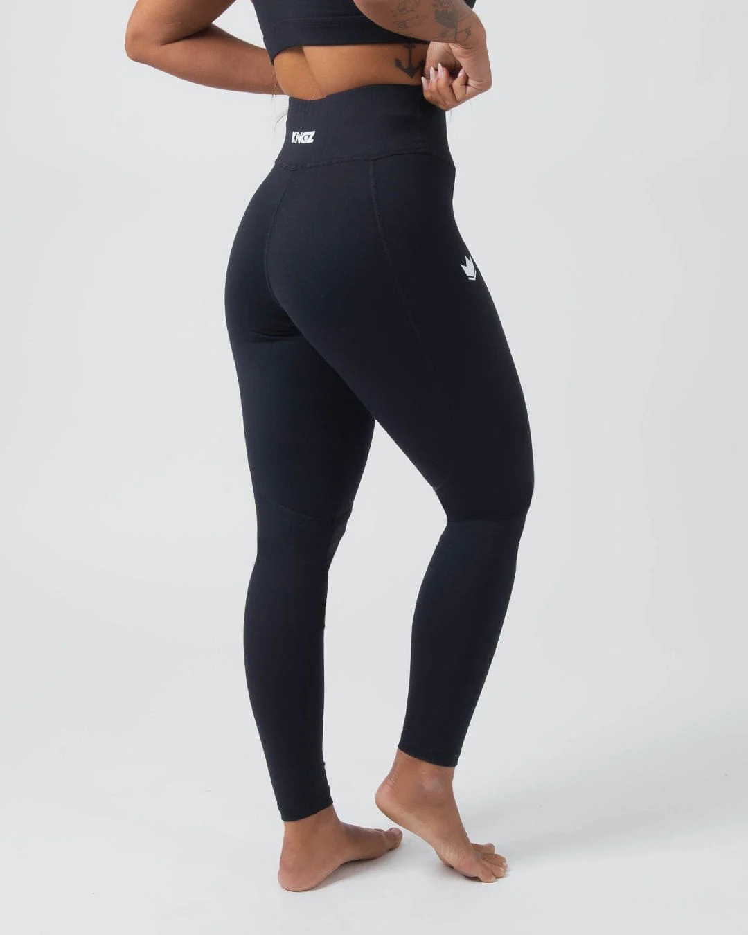 Kore Womens Grappling Spats - Black - Image 5