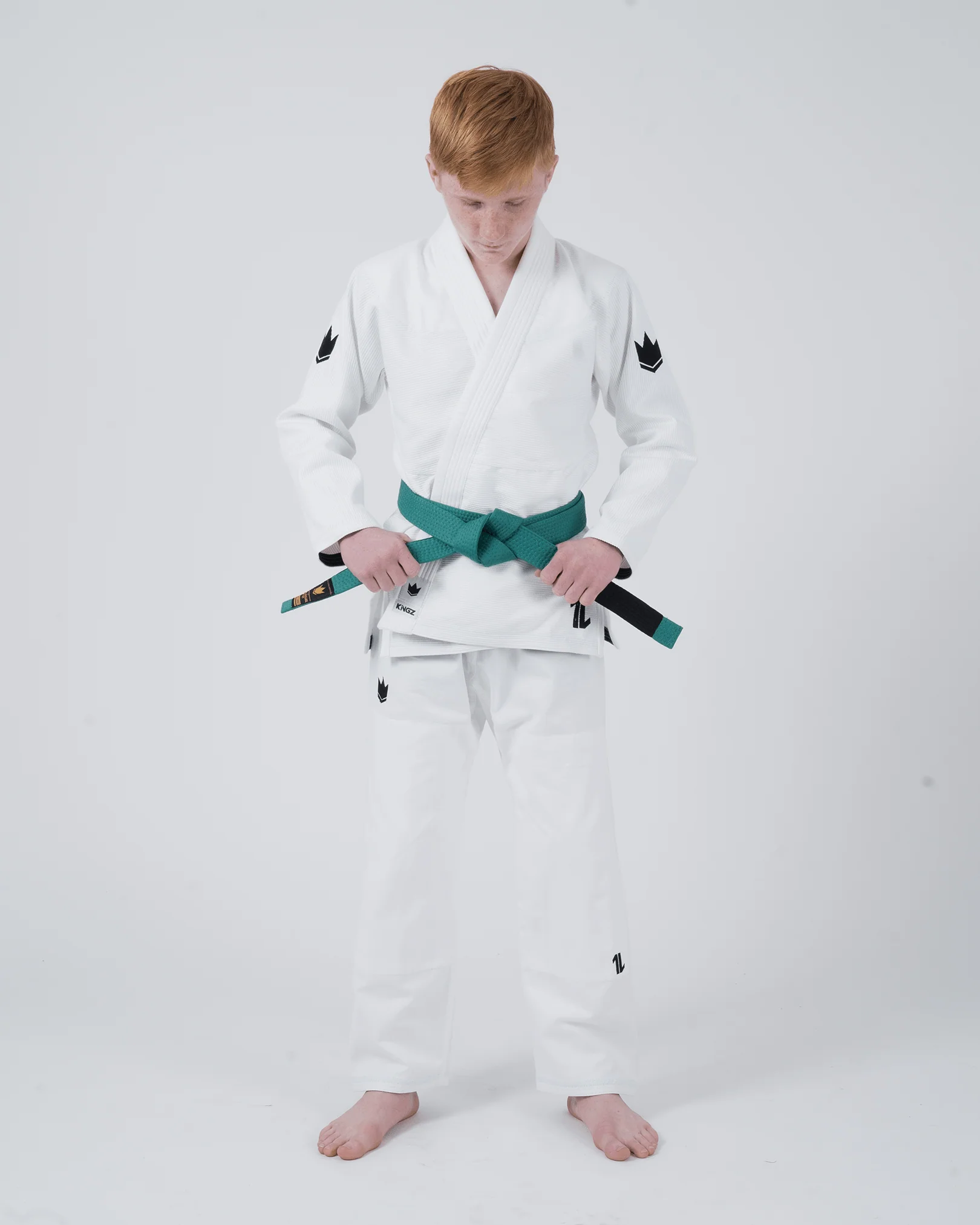 Kingz The ONE V2 Kids BJJ Gi - White - Image 9