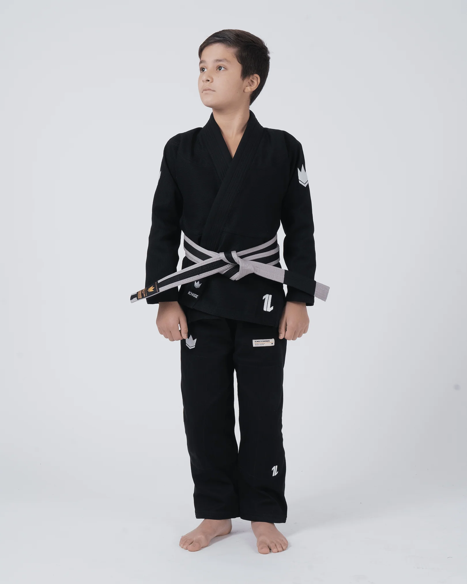 Kingz The ONE V2 Kids BJJ Gi - Black - Image 3
