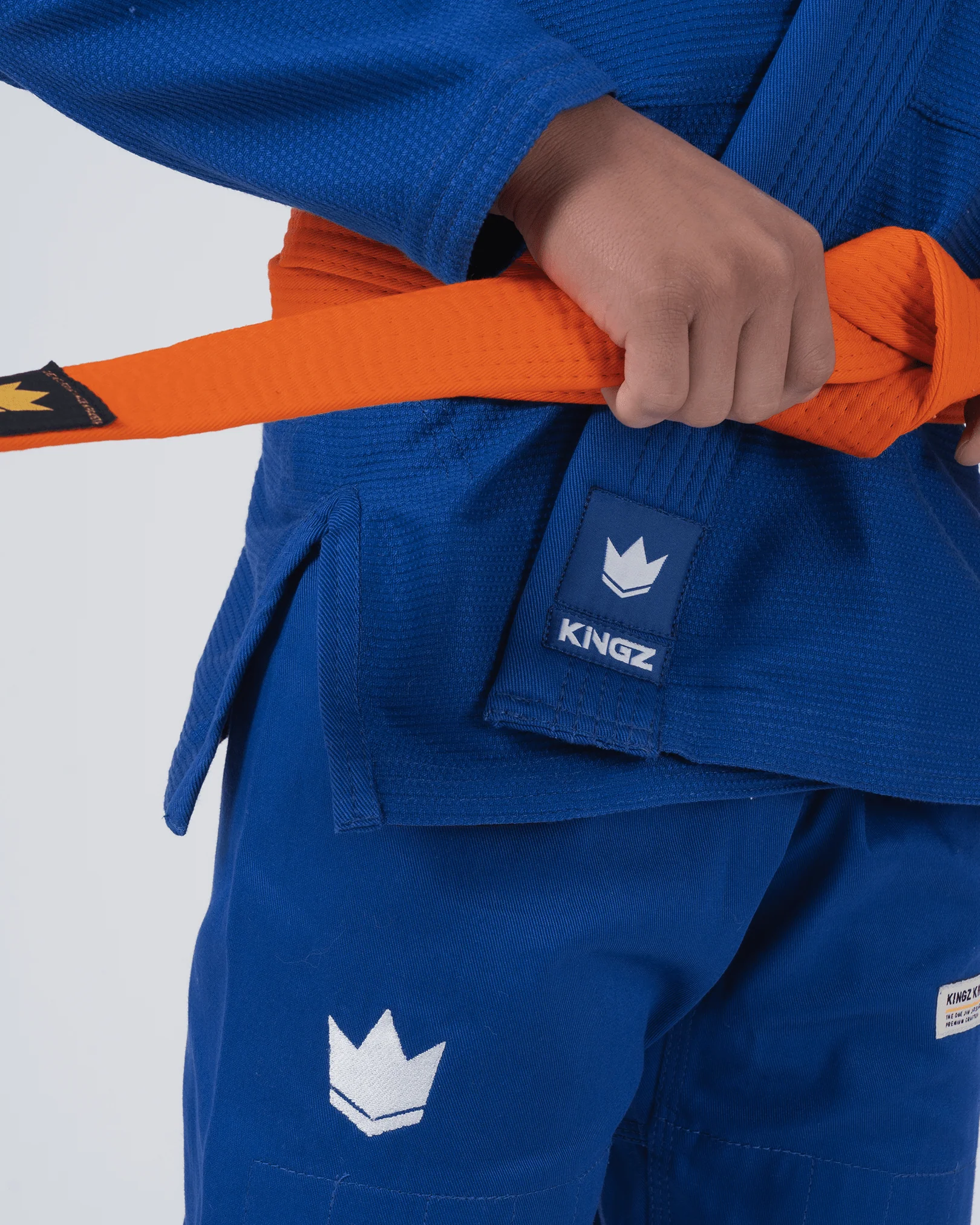 Kingz The ONE V2 Kids BJJ Gi - Blue - Image 10