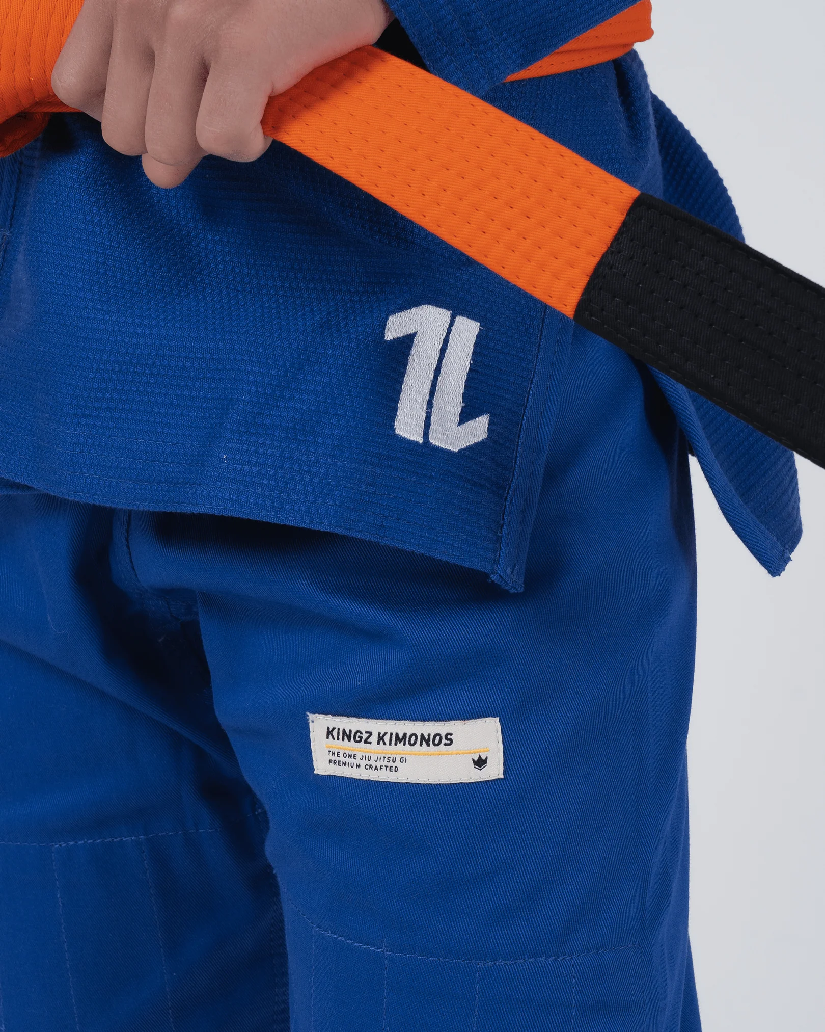 Kingz The ONE V2 Kids BJJ Gi - Blue - Image 14