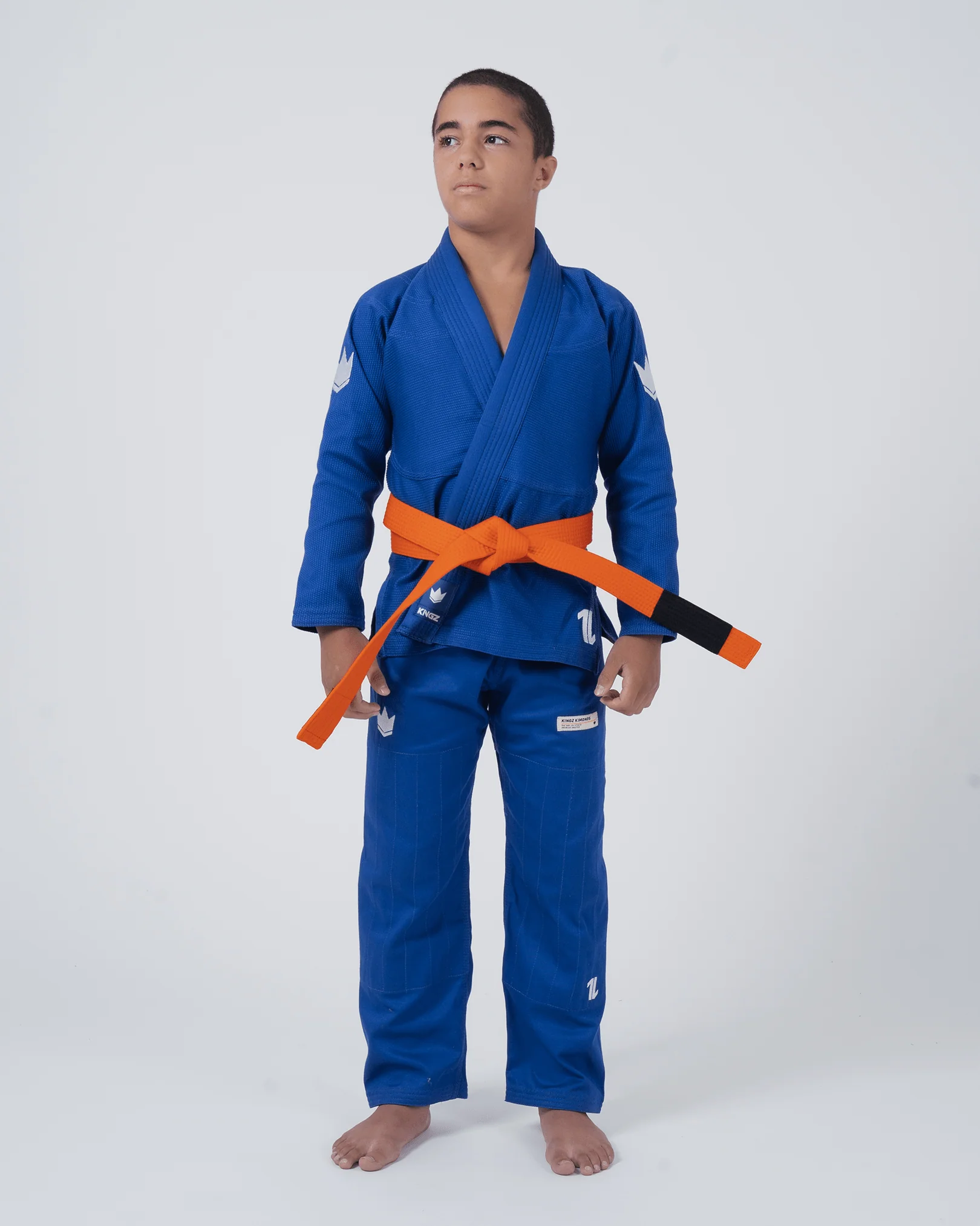 Kingz The ONE V2 Kids BJJ Gi - Blue - Image 3