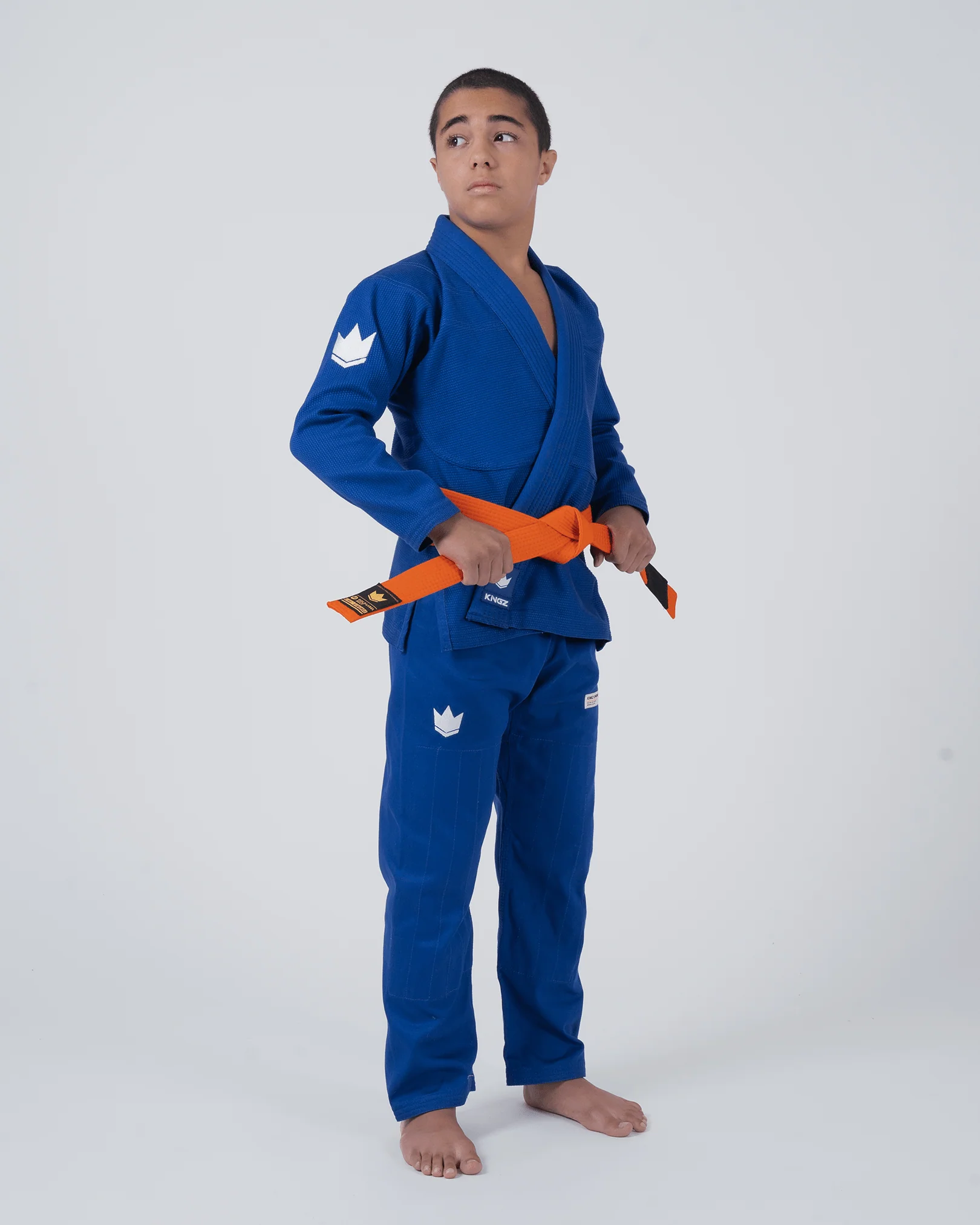 Kingz The ONE V2 Kids BJJ Gi - Blue - Image 8