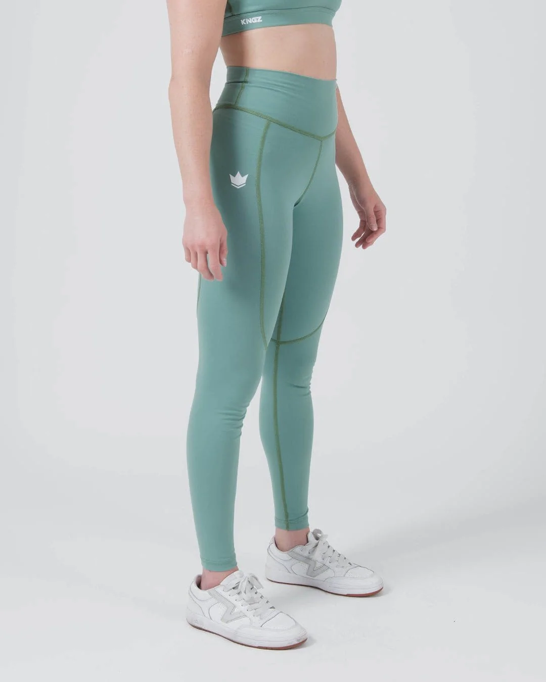 Kore Womens Grappling Spats - Green - Image 4