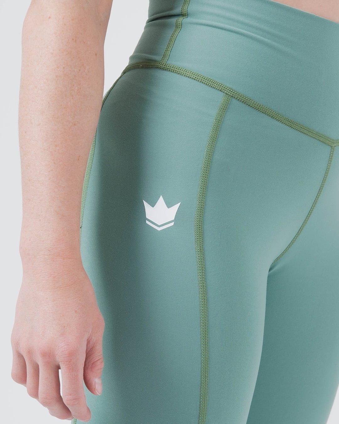Kore Womens Grappling Spats - Green - Image 5