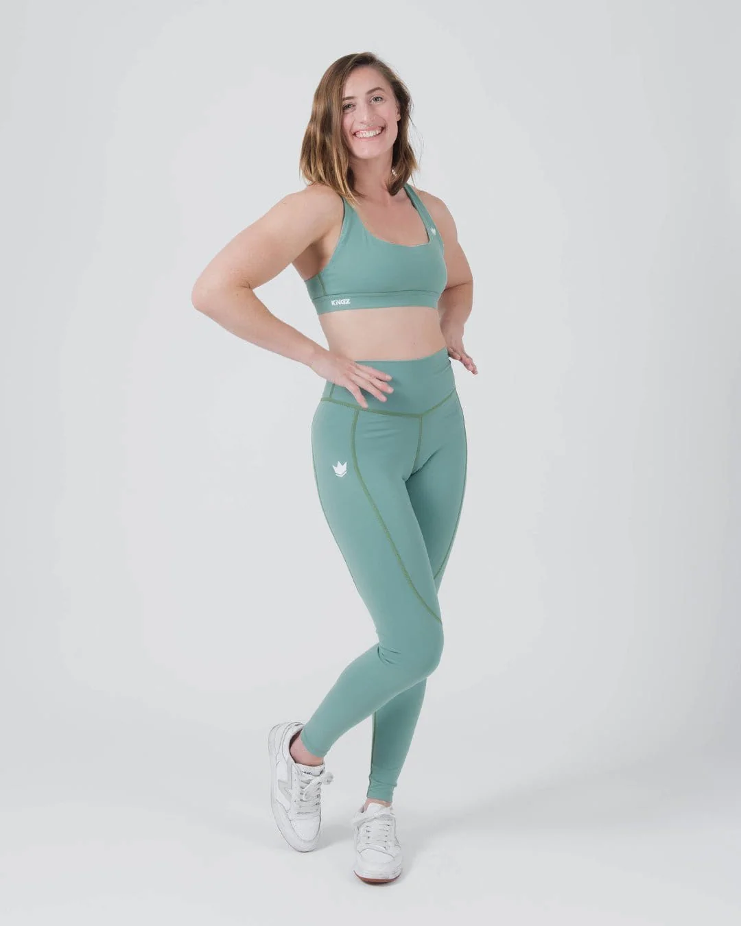 Kore Womens Grappling Spats - Green - Image 7