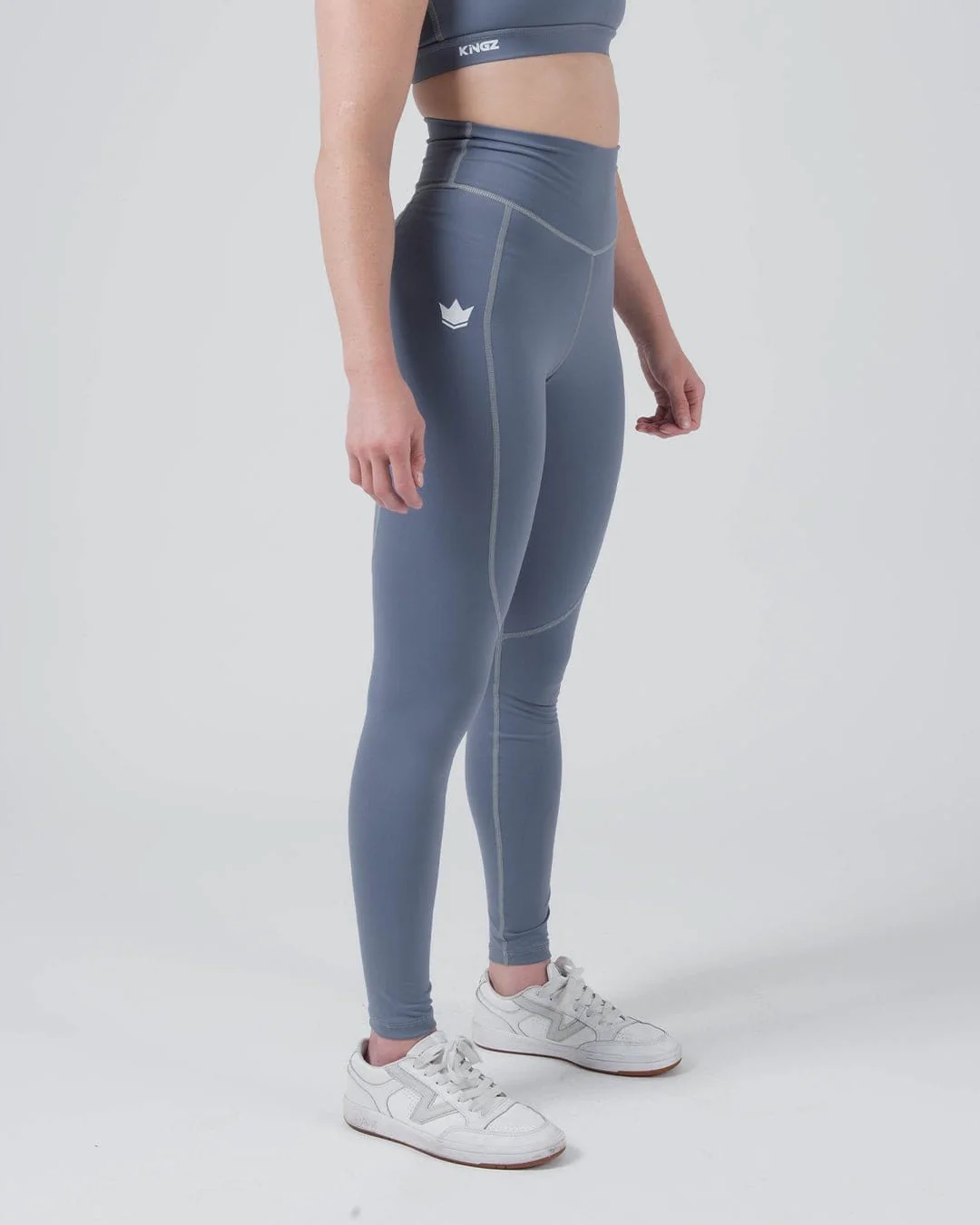 Kore Womens Grappling Spats - Smoke Blue - Image 4