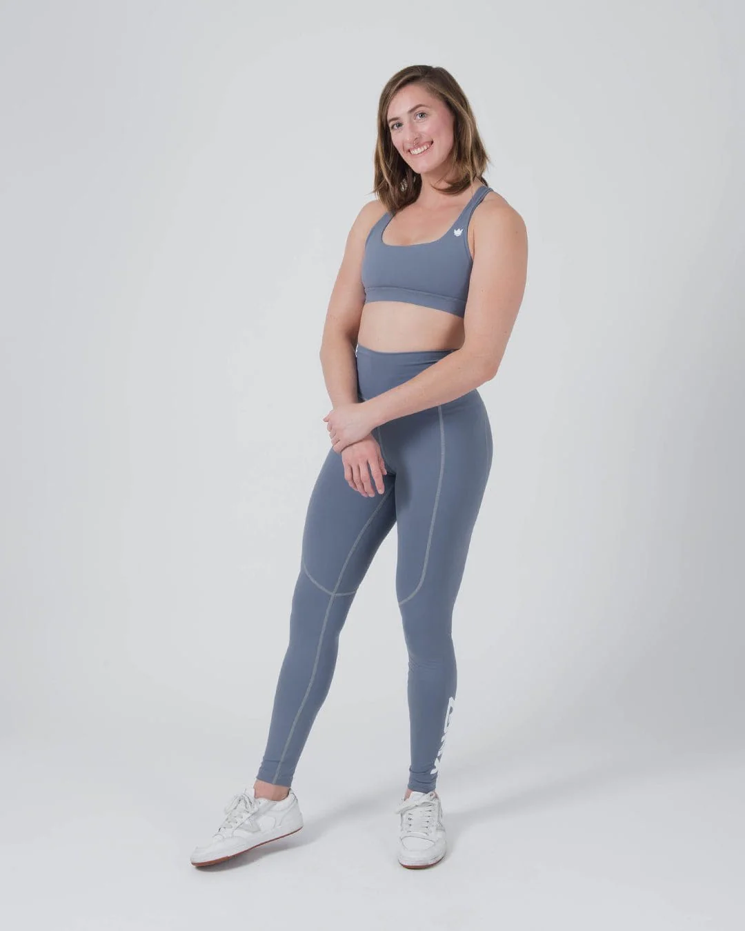 Kore Womens Grappling Spats - Smoke Blue - Image 7
