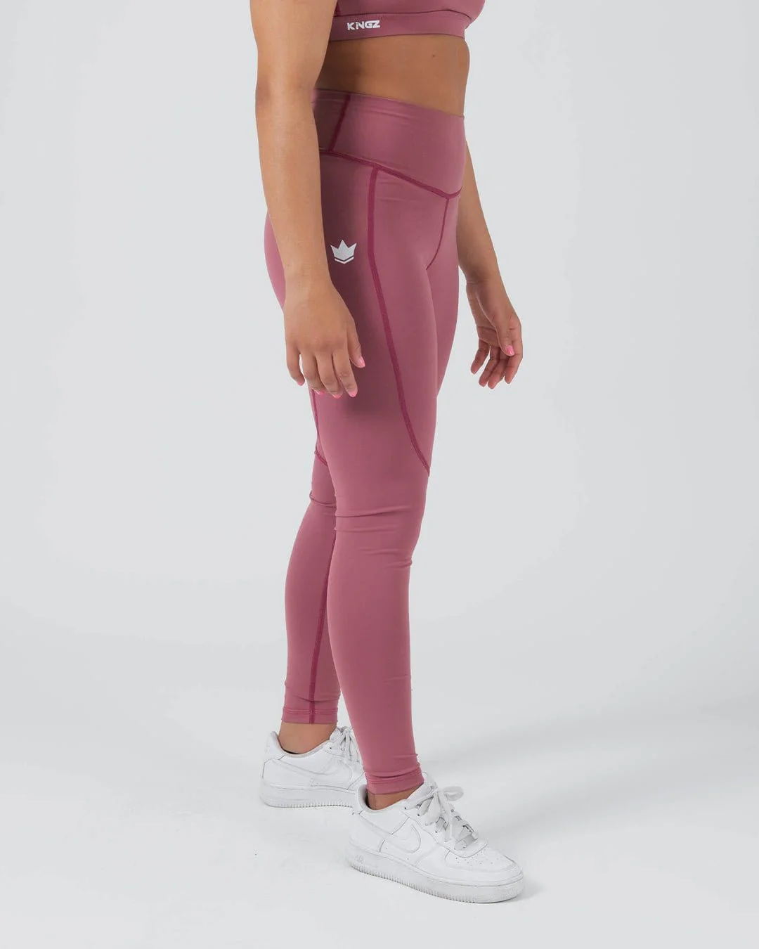 Kore Womens Grappling Spats - Red - Image 4