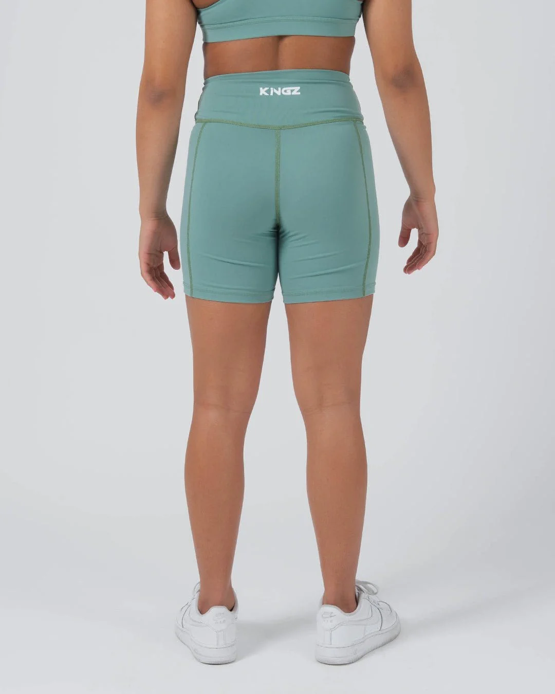 Kore Womens Training Shorts - Green - Image 3