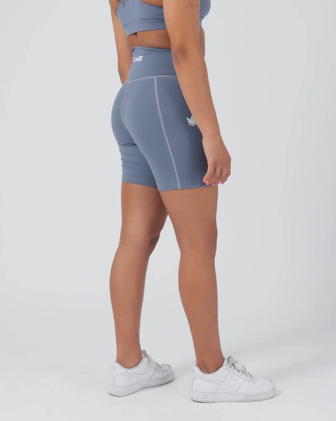 Kore Womens Training Shorts - Smoke Blue - Image 4