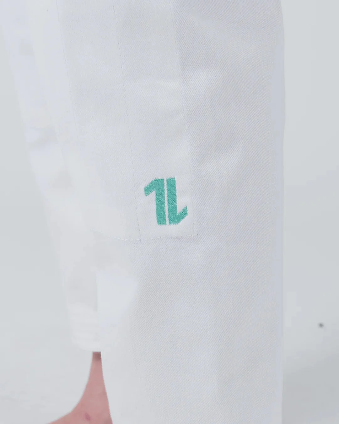 The ONE Womens Jiu Jitsu Gi - Sage Mint Edition - White - Image 12