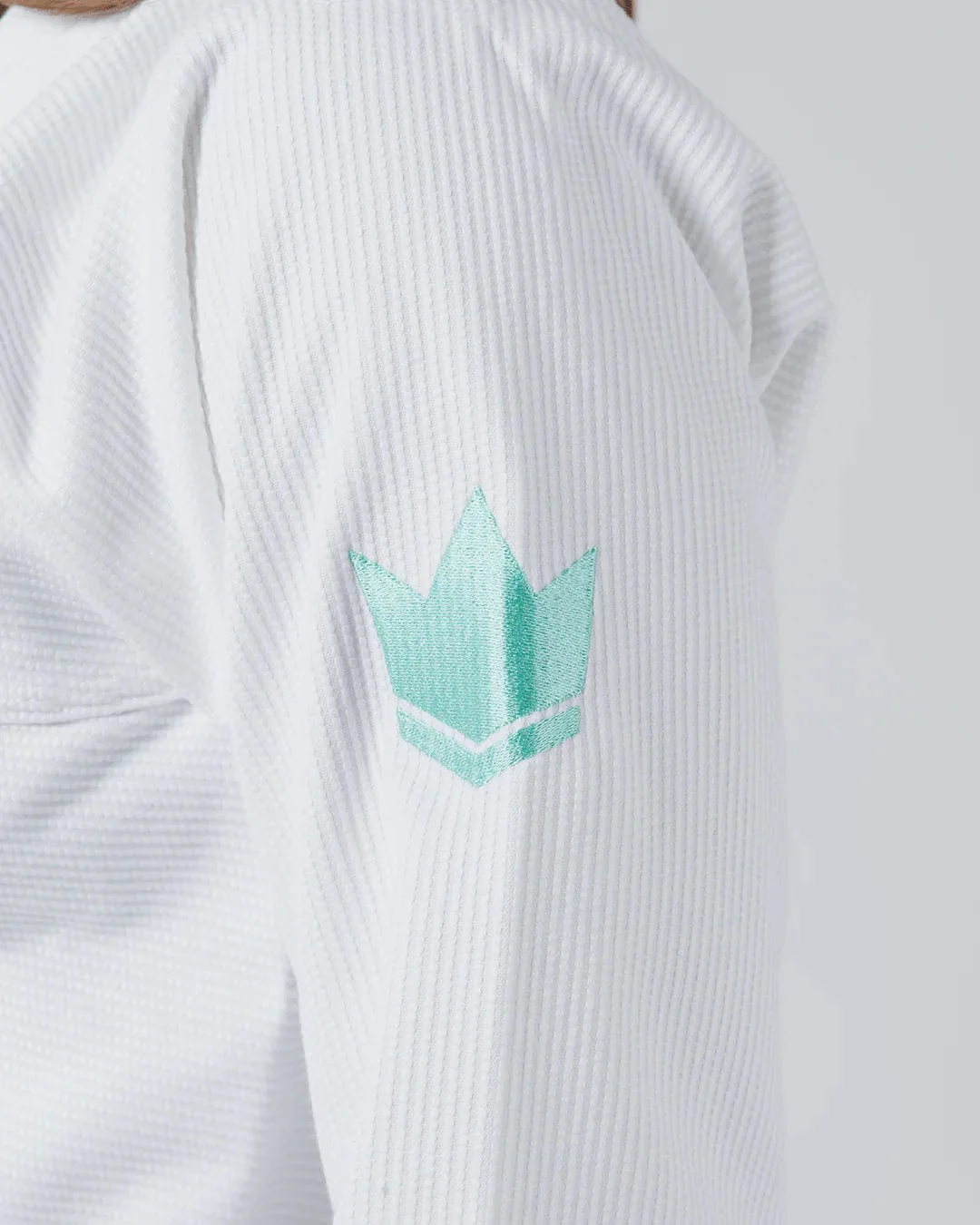 The ONE Womens Jiu Jitsu Gi - Sage Mint Edition - White - Image 13