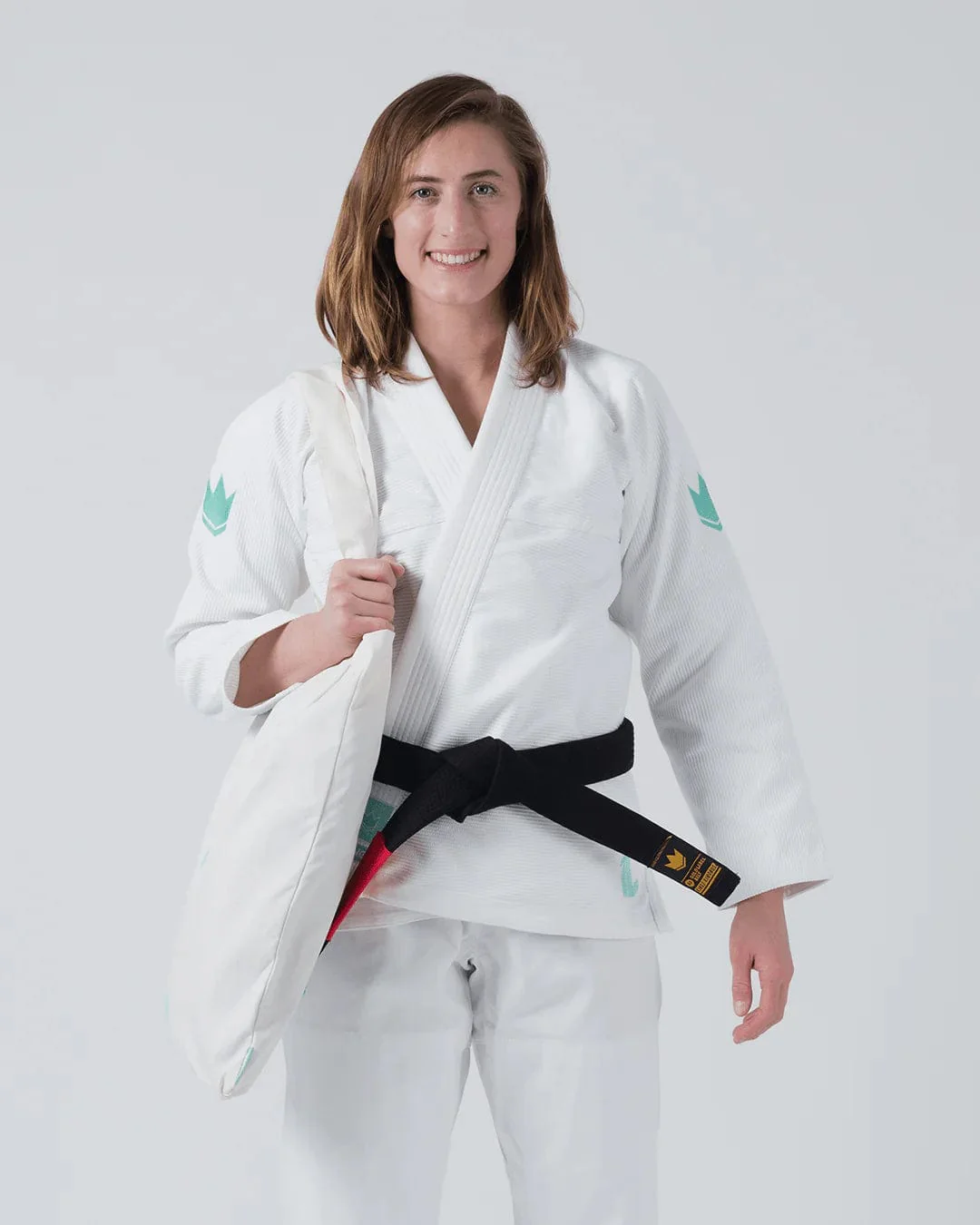 The ONE Womens Jiu Jitsu Gi - Sage Mint Edition - White - Image 16