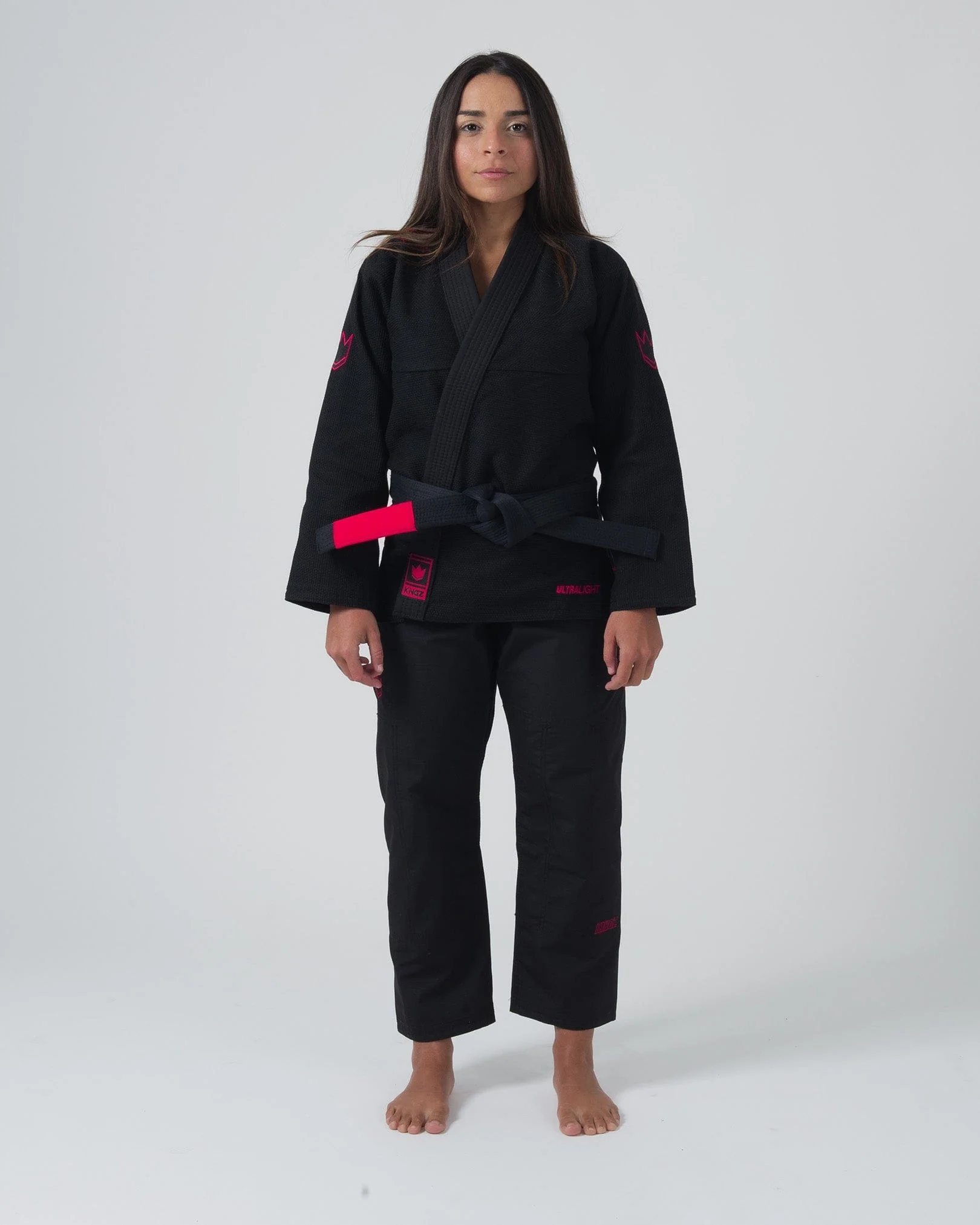 Ultralight 2.0 Womens Jiu Jitsu Gi - Black - Image 3